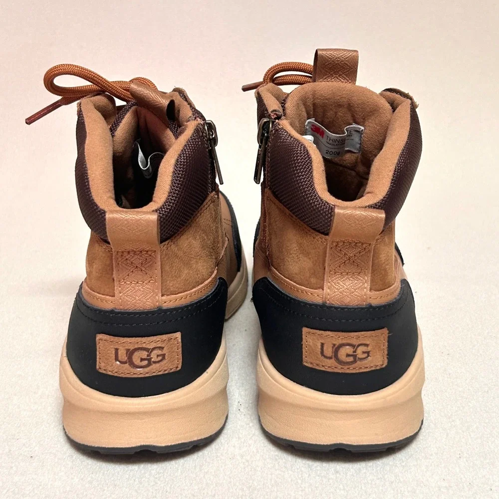 UGG Emmett Duck Boots Big Kids 6 Chestnut Waterproof Thinsulate 1152411K